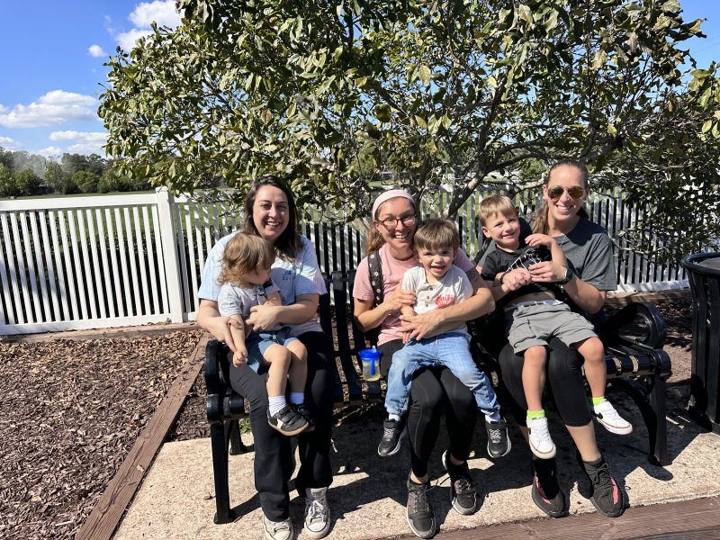 Little Vikings community playgroup participants shown are in back (l-r) Elisabeth Armstrong, Allison Fickett and Lauren Hart. In front are Morgan Drake, Connor Fickett and Jackson Hart. SUBMITTED PHOTOS